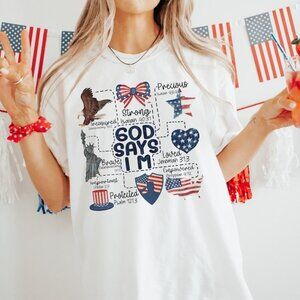 Coquette God Says, Am 4th of July Shirt, 4th of july Shirt